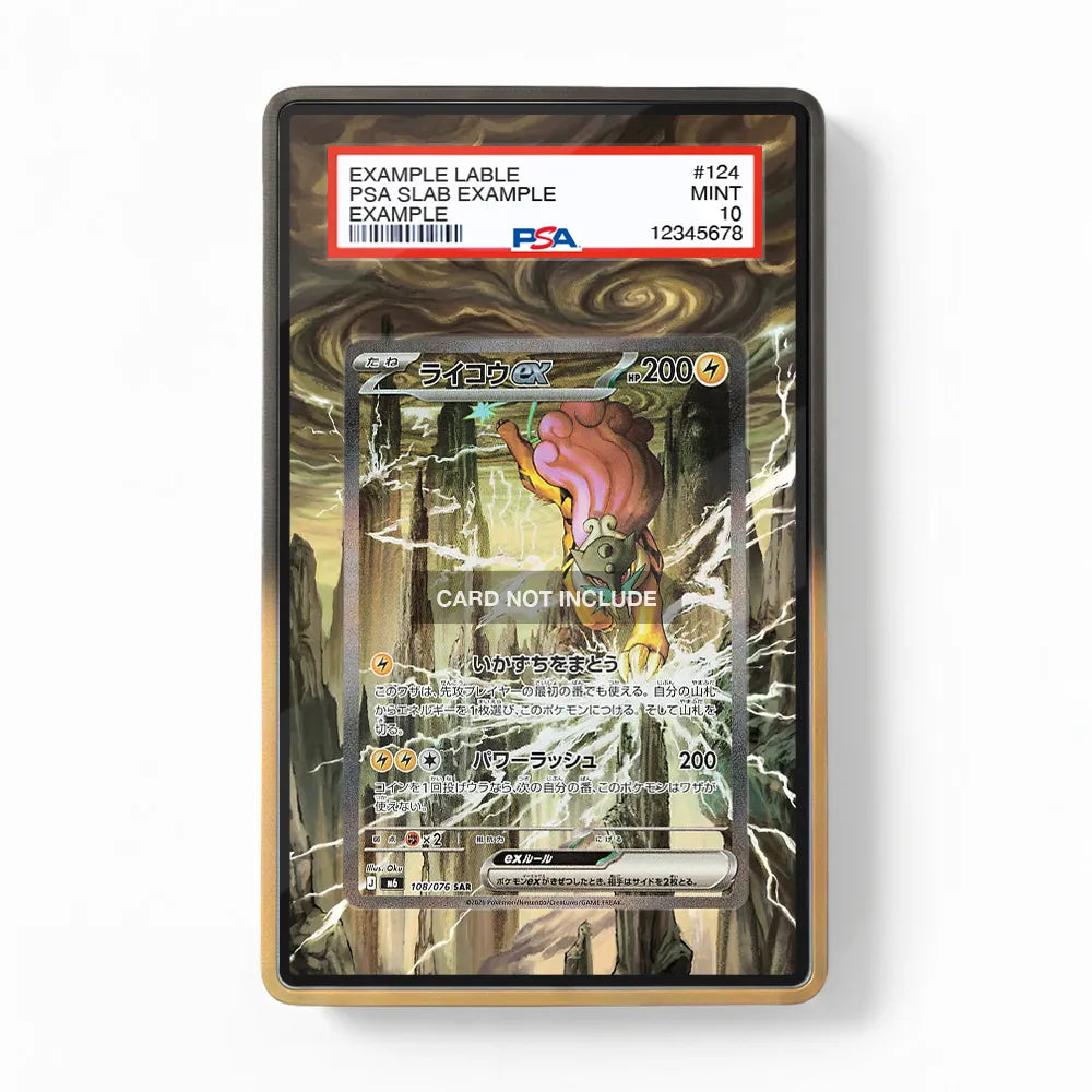 Raikou ex 108-076 SAR M6 Delta Reign Extended Art Display Cases - PSA Slab Case - Front View