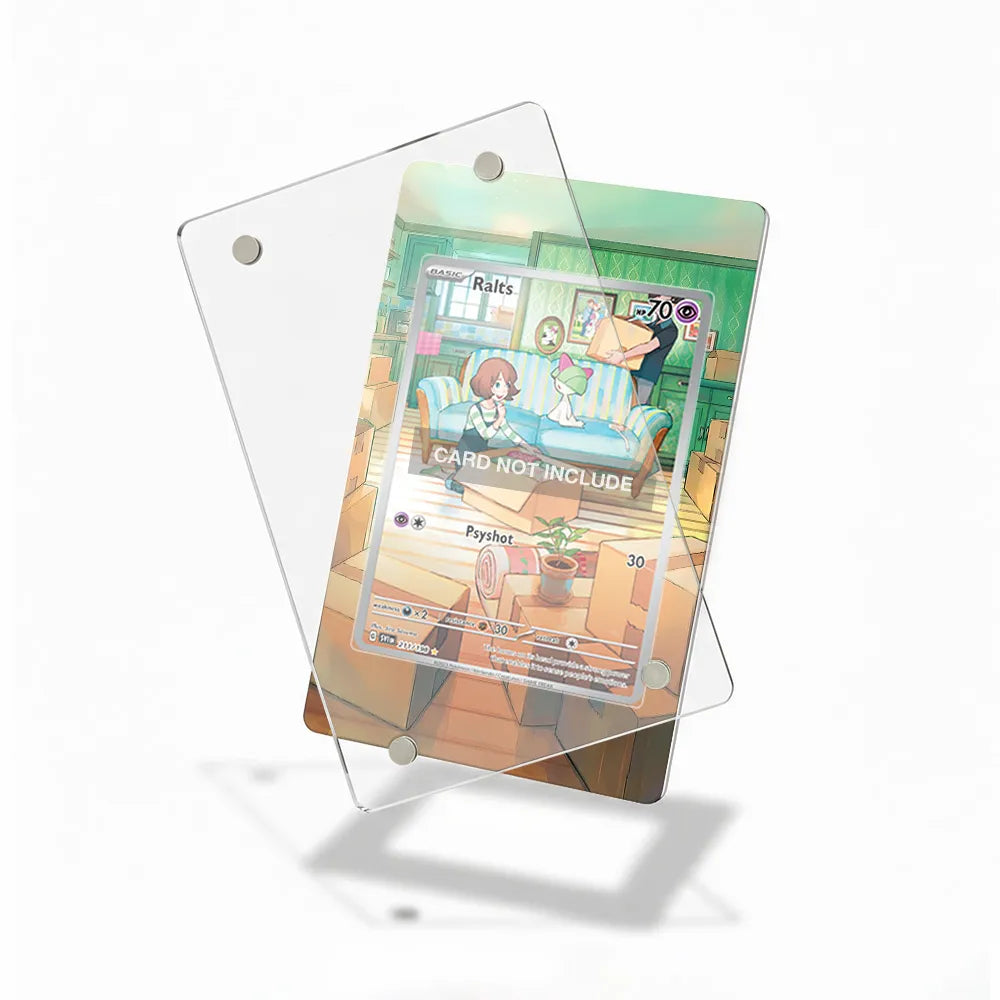 Ralts 211-198 IR AR Scarlet & Violet Base Set Extended Art Display Cases - Magnetic Case - Detail View