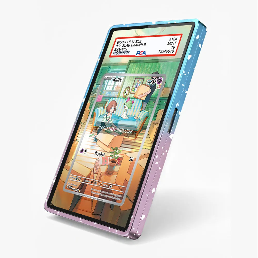 Ralts 211-198 IR AR Scarlet & Violet Base Set Extended Art Display Cases - PSA Slab Case - Side View
