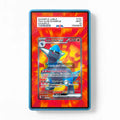Rampardos ex 098-081 SR M5 Extended Art Display Cases - PSA Slab Case - Front View