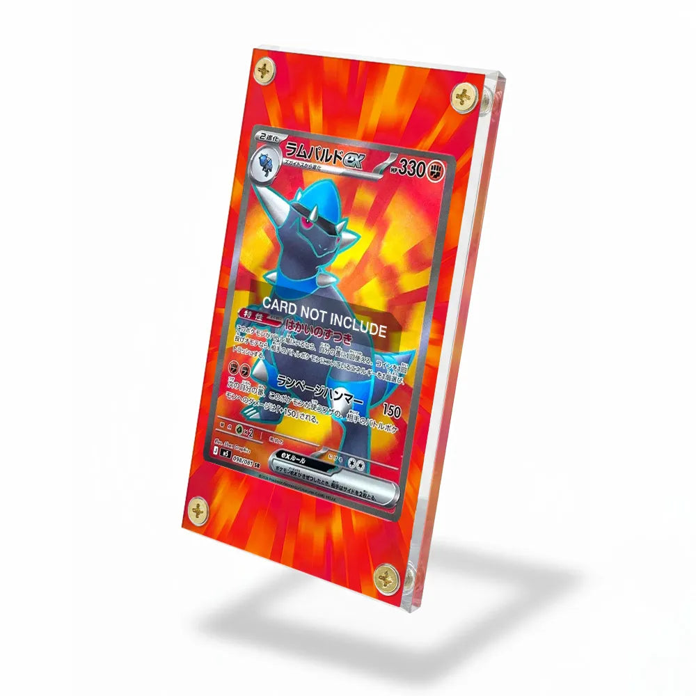 Rampardos ex 098-081 SR M5 Extended Art Display Cases - Screws Case - Side View