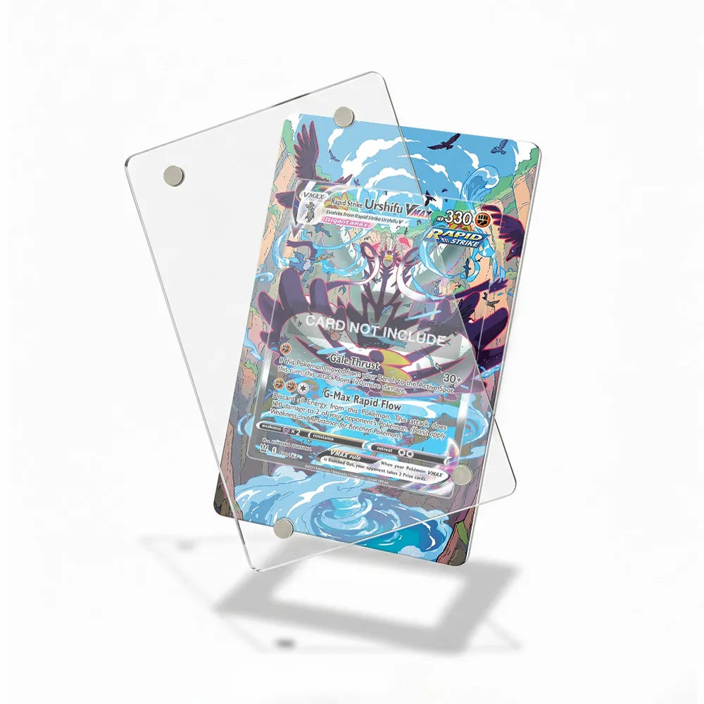 Rapid Strike Urshifu VMAX 170-163 SIR SAR Battle Styles Alternate Art Extended Art Display Cases - Magnetic Case - Detail View