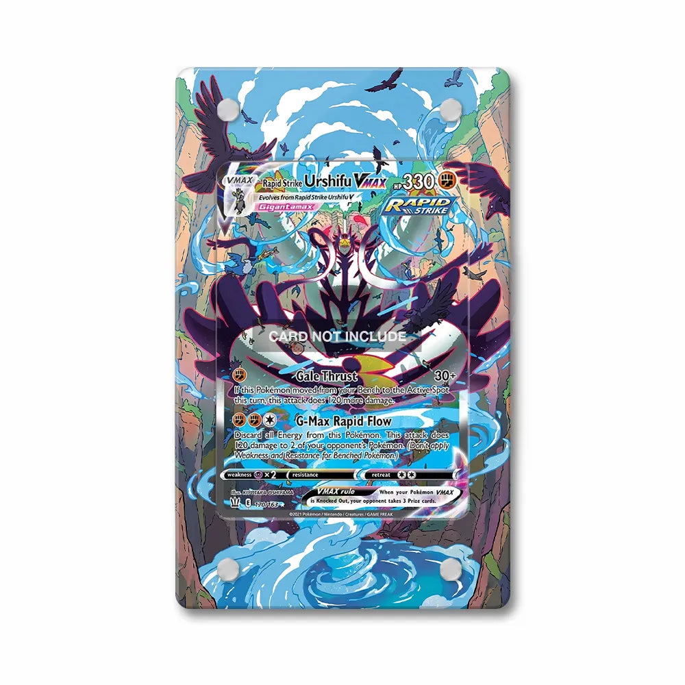 Rapid Strike Urshifu VMAX 170-163 SIR SAR Battle Styles Alternate Art Extended Art Display Cases - PSA Slab Case - Front View