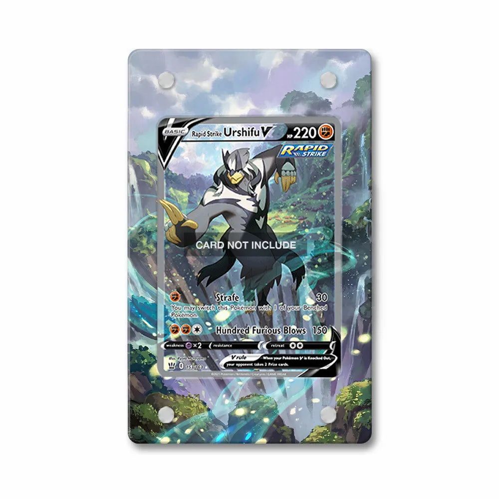 Rapid Strike Urshifu V 153-163 SIR SAR Extended Art Display Cases - PSA Slab Case - Front View