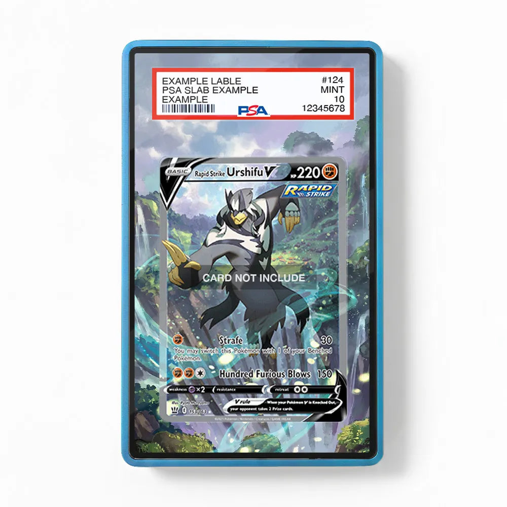 Rapid Strike Urshifu V 153-163 SIR SAR Extended Art Display Cases - PSA Slab Case - Front View