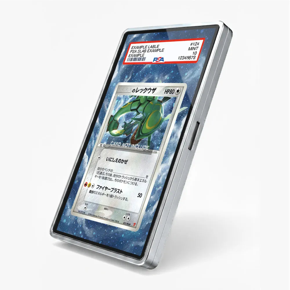 Rayquaza 021 3rd Season Sub - Promo Extended Art Display Cases - PSA Slab Case - Side View