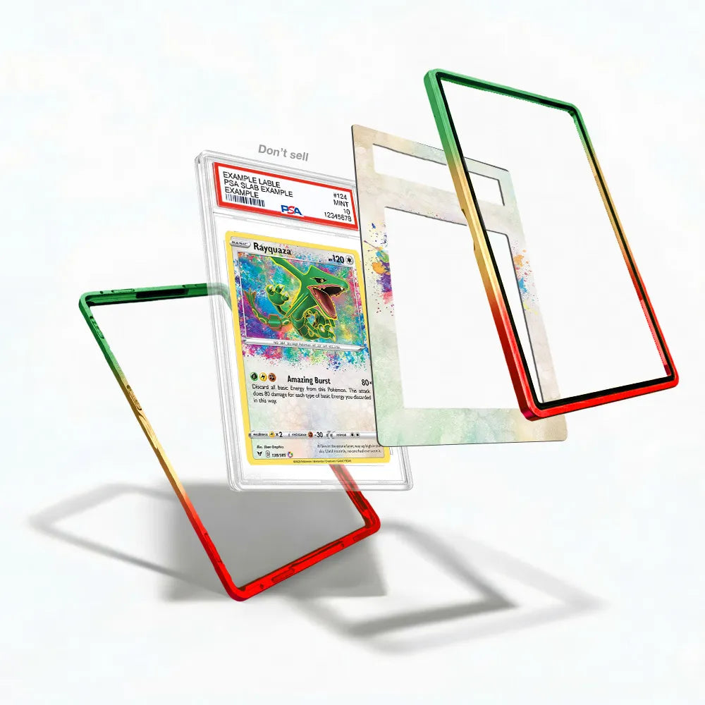 Rayquaza 138-185 Vivid Voltage Extended Art Display Cases - PSA Slab Case - Detail View
