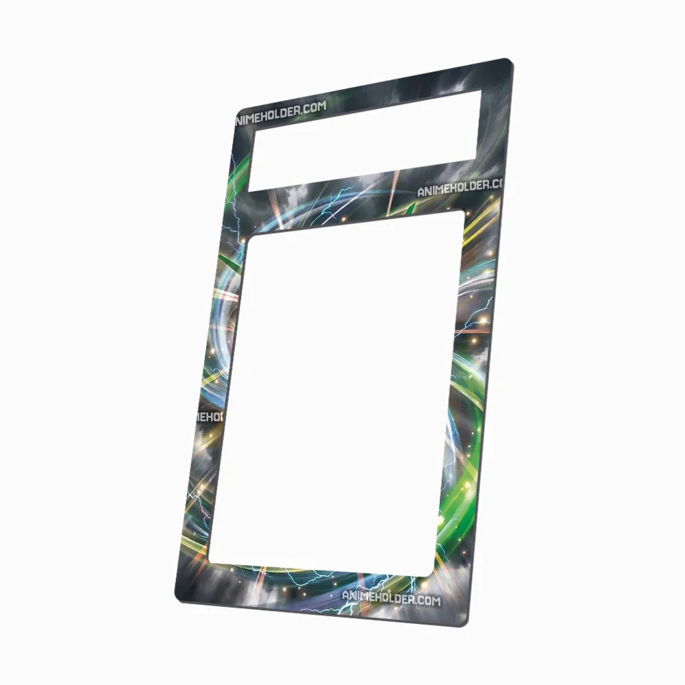 Rayquaza EX 005-018 XY Black Star Promos Pokemon Cards Custom Art Display Cases - PSA Metal Art Only - Side View