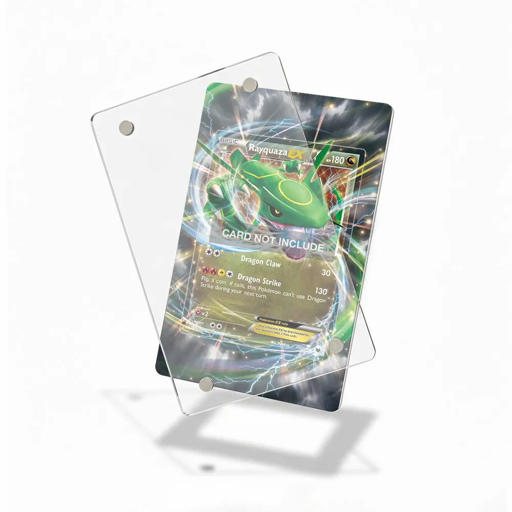 Rayquaza EX 60-108 Ultra Rare Roaring Skies Extended Art Display Cases - Magnetic Case - Detail View