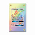 Rayquaza GX 177-168 Secret Rare Celestial Storm Pokemon Cards Custom Art Display Cases - Screws Case - Front View