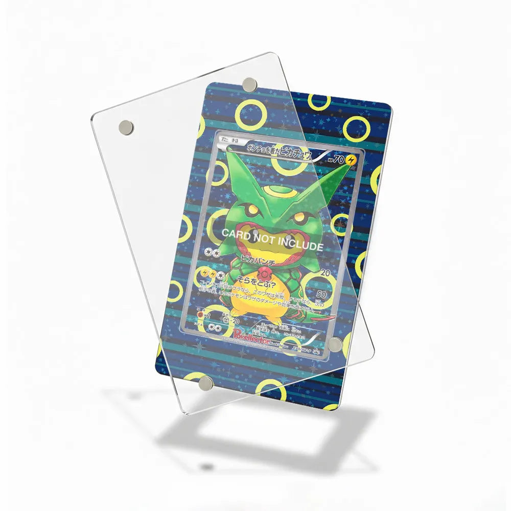 Rayquaza Pikachu Poncho 230 XY-P Promo JP Extended Art Display Cases - Magnetic Case - Detail View