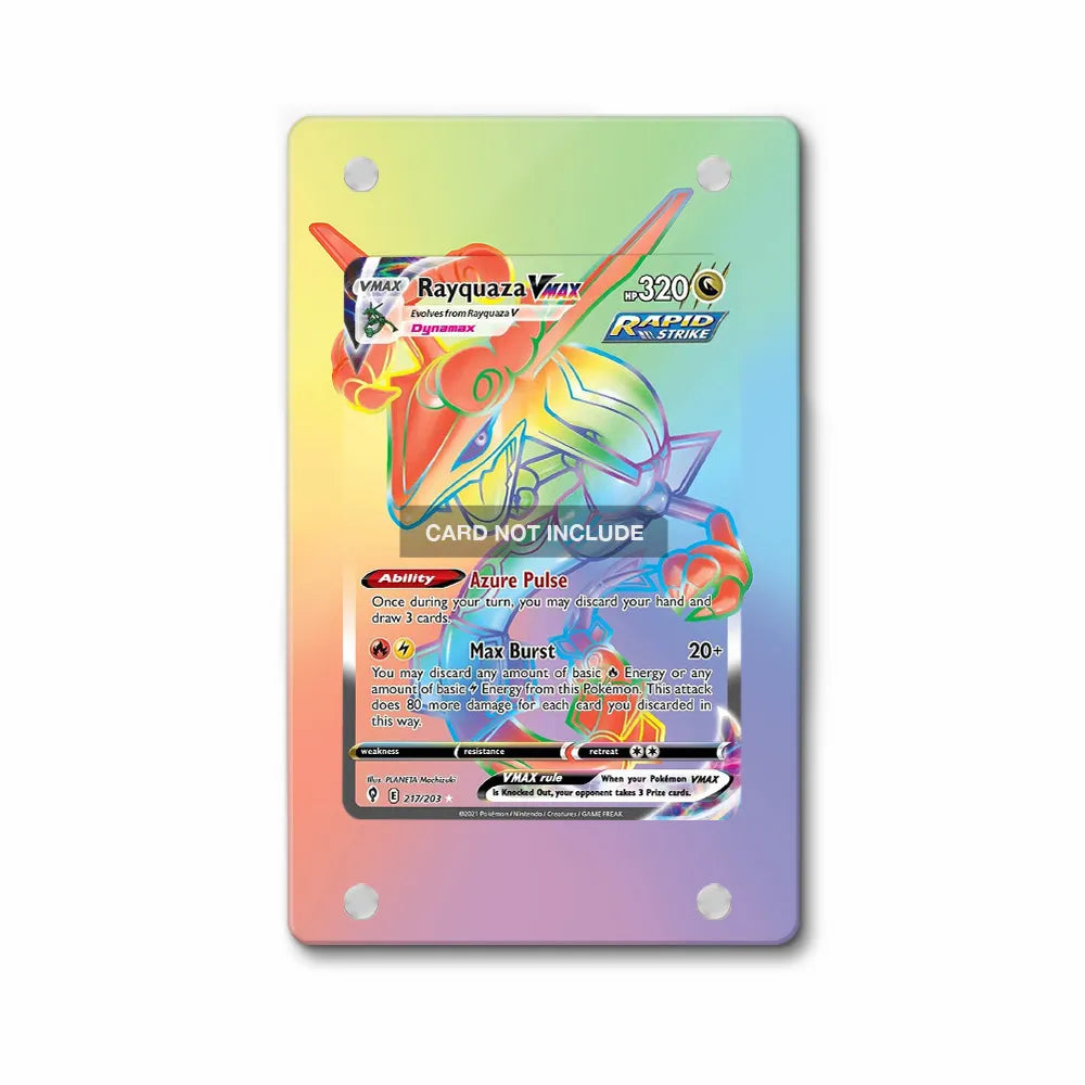 Rayquaza VMAX 082-067 Evolving Skies Pokemon Cards Custom Art Display Cases - Magnetic Case - Front View