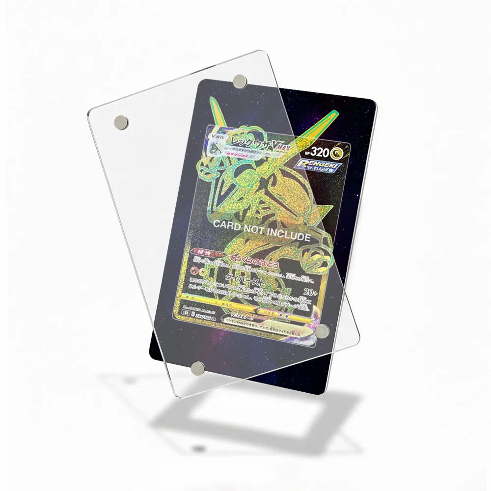 Rayquaza VMAX E 284-184 Sword & Shield Extended Art Display Cases - Magnetic Case - Detail View