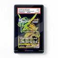 Rayquaza VMAX E 284-184 Sword & Shield Pokemon Cards Custom Art Display Cases - PSA Slab Case - Front View