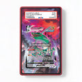 Rayquaza VMAX TG20 Trainer Gallery Silver Tempest Extended Art Display Cases - PSA Slab Case - Front View