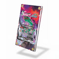 Rayquaza VMAX TG20 Trainer Gallery Silver Tempest Extended Art Display Cases - Screws Case - Side View
