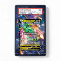 Rayquaza V 210-S-P Japanese Promo Pokemon Cards Custom Art Display Cases - PSA Slab Case - Front View