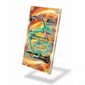 Rayquaza V Secret Rare SR Evolving Skies Extended Art Display Cases - Screws Case - Side View