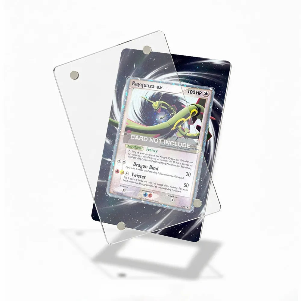 Rayquaza ex 039 Black Star Promos Extended Art Display Cases - Magnetic Case - Detail View