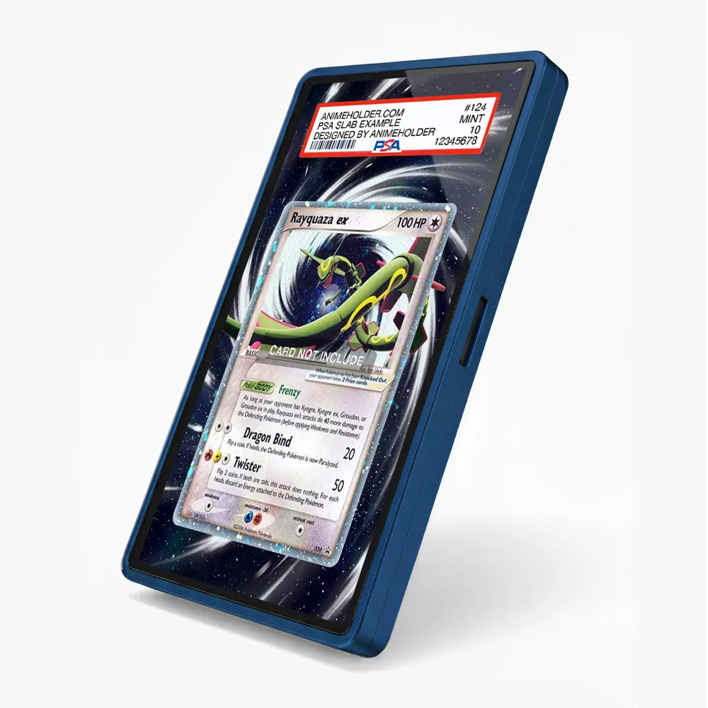 Rayquaza ex 039 Black Star Promos Extended Art Display Cases - PSA Slab Case - Side View