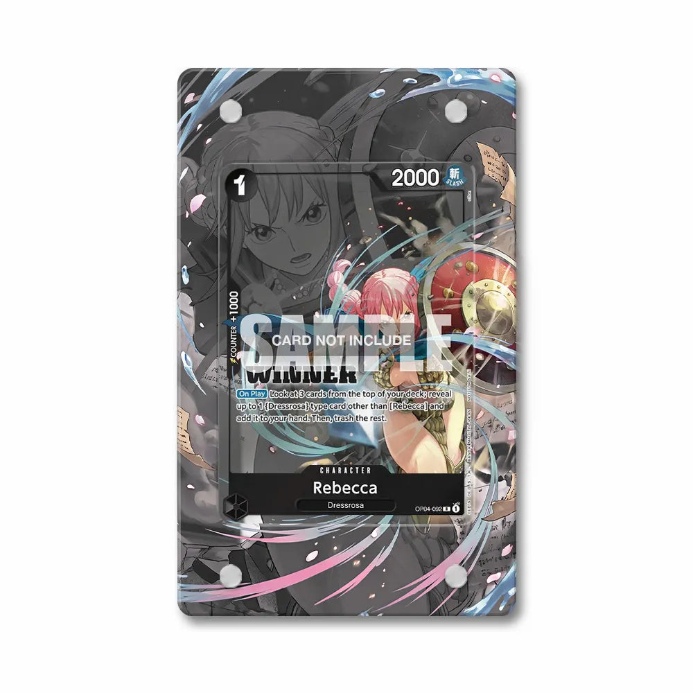 Rebecca OP04-092 Dressrosa Extended Art Display Cases - Magnetic Case - Front View