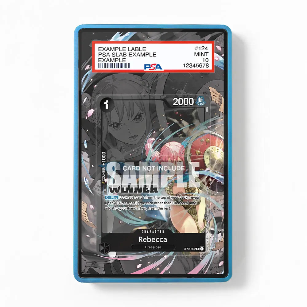 Rebecca OP04-092 Dressrosa Extended Art Display Cases - PSA Slab Case - Front View