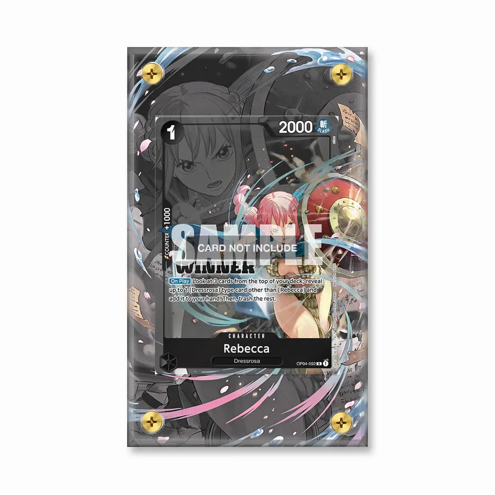 Rebecca OP04-092 Dressrosa Extended Art Display Cases - Screws Case - Front View