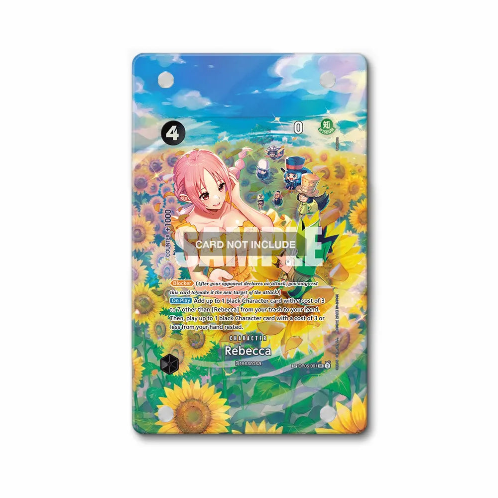 Rebecca OP05-091 Dressrosa One Piece Cards Extended Art Display Cases - Magnetic Case - Front View