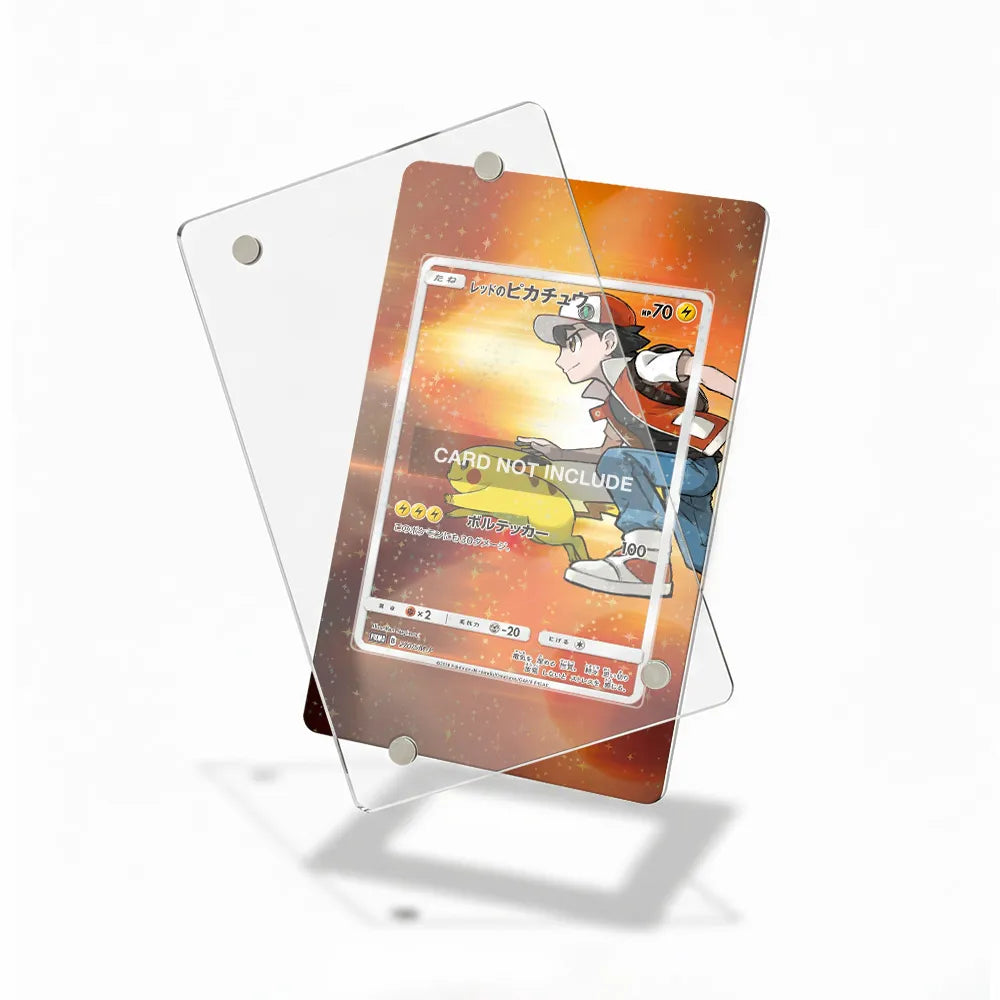 Red's Pikachu  270 SM-P Promo Extended Art Display Cases - Magnetic Case - Detail View