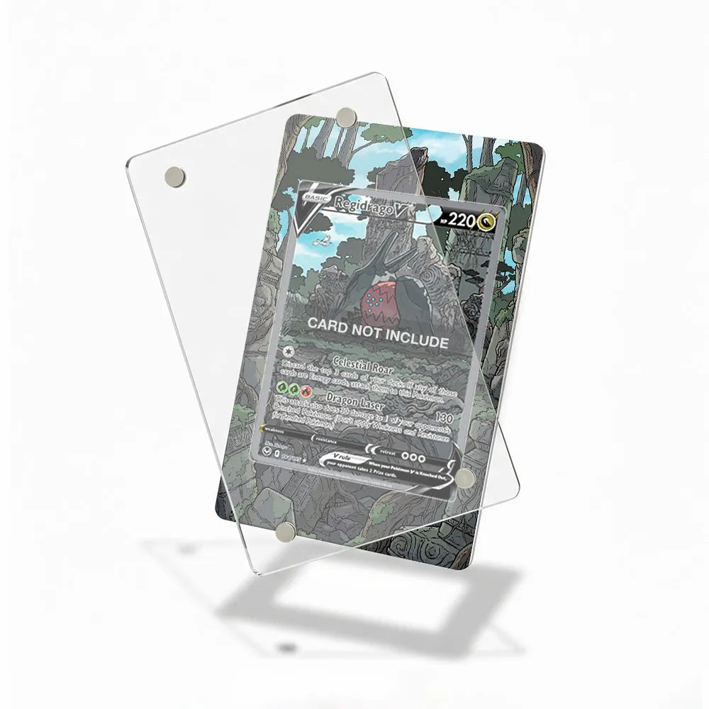 Regidrago V 184-195 SIR SAR Silver Tempest Alternate Art Extended Art Display Cases - Magnetic Case - Detail View