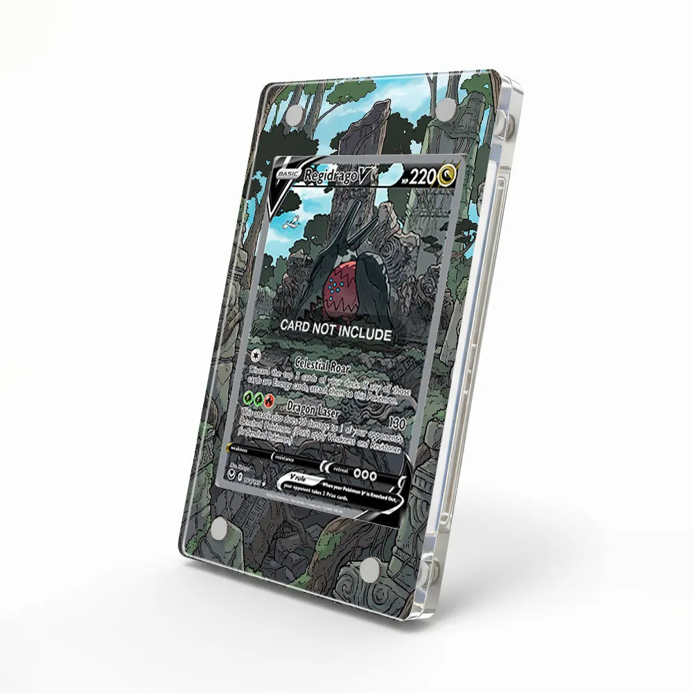 Regidrago V 184-195 SIR SAR Silver Tempest Alternate Art Extended Art Display Cases - Magnetic Case - Side View