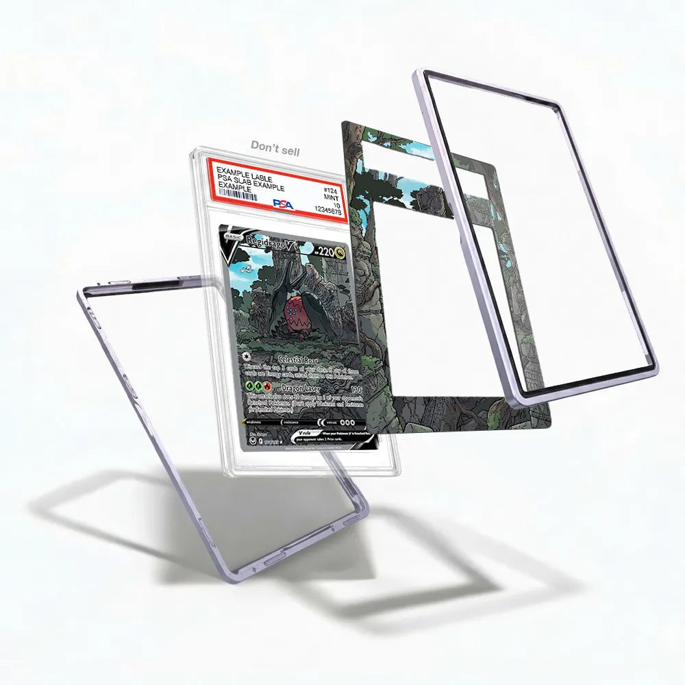 Regidrago V 184-195 SIR SAR Silver Tempest Alternate Art Extended Art Display Cases - PSA Slab Case - Detail View