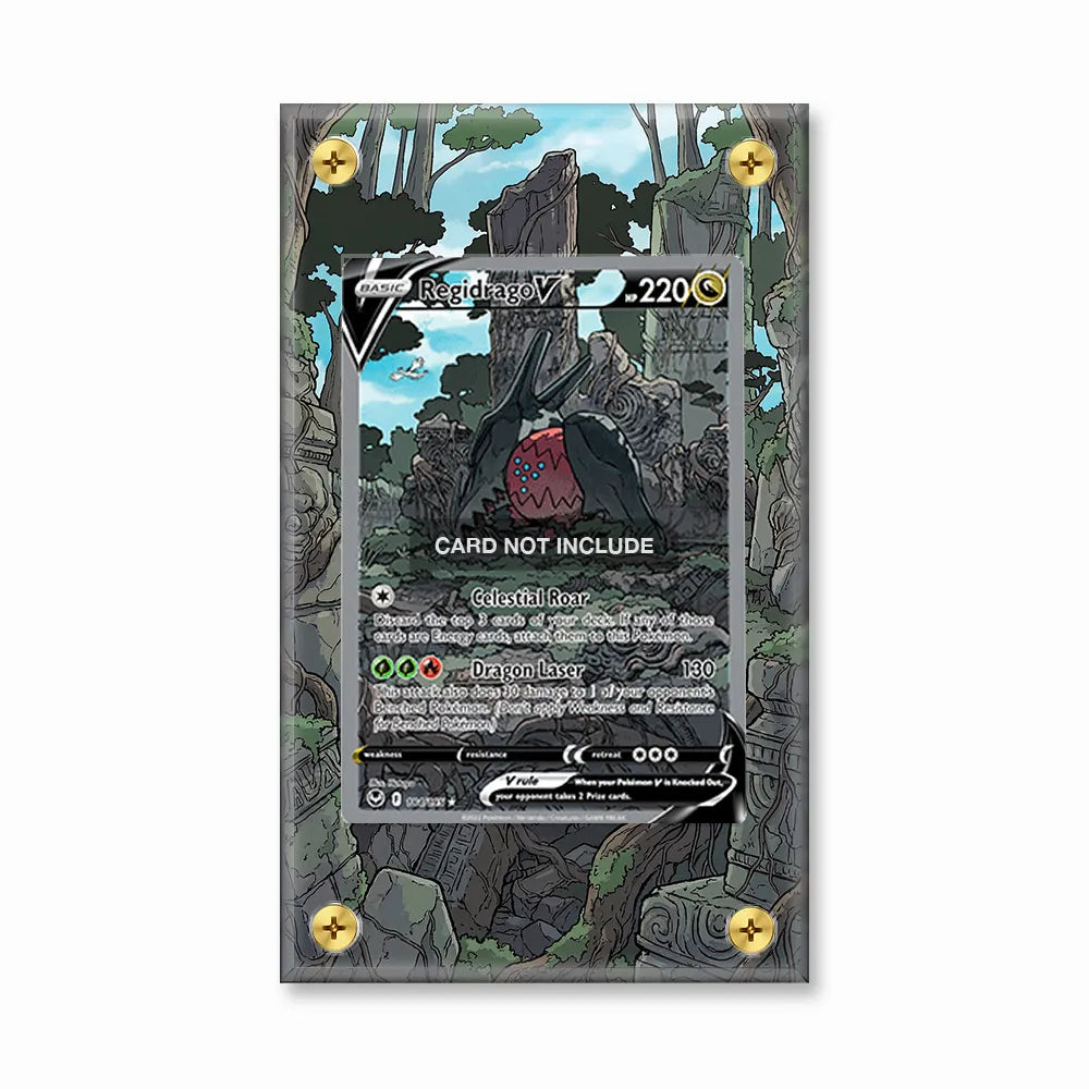 Regidrago V 184-195 SIR SAR Silver Tempest Alternate Art Extended Art Display Cases - Screws Case - Front View