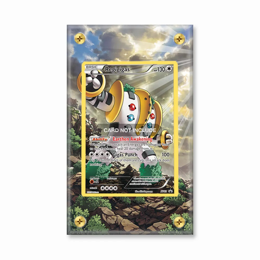 Regigigas XY82 Promo XY Series Extended Art Display Cases - Screws Case - Front View