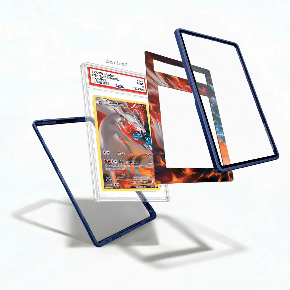 Reshiram XY74 Promo XY Series Extended Art Display Cases - PSA Slab Case - Detail View