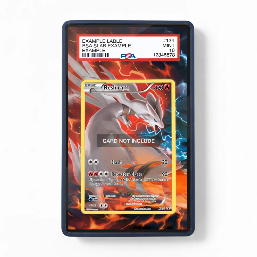 Reshiram XY74 Promo XY Series Extended Art Display Cases - PSA Slab Case - Front View