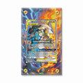 Reshiram Zekrom-GX 222-236 Cosmic Eclipse Extended Art Display Cases - Screws Case - Front View