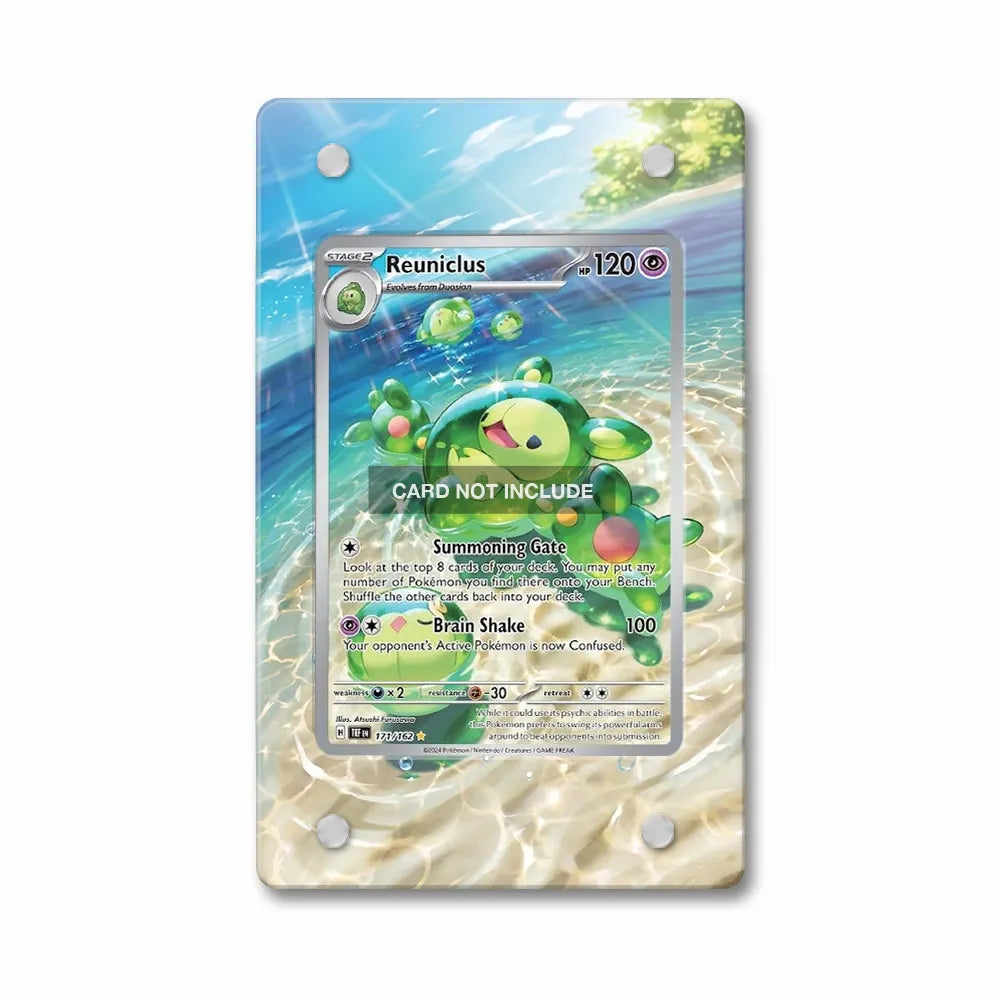Reuniclus 171-TEF Illustration Rare Extended Art Display Cases - PSA Slab Case - Front View