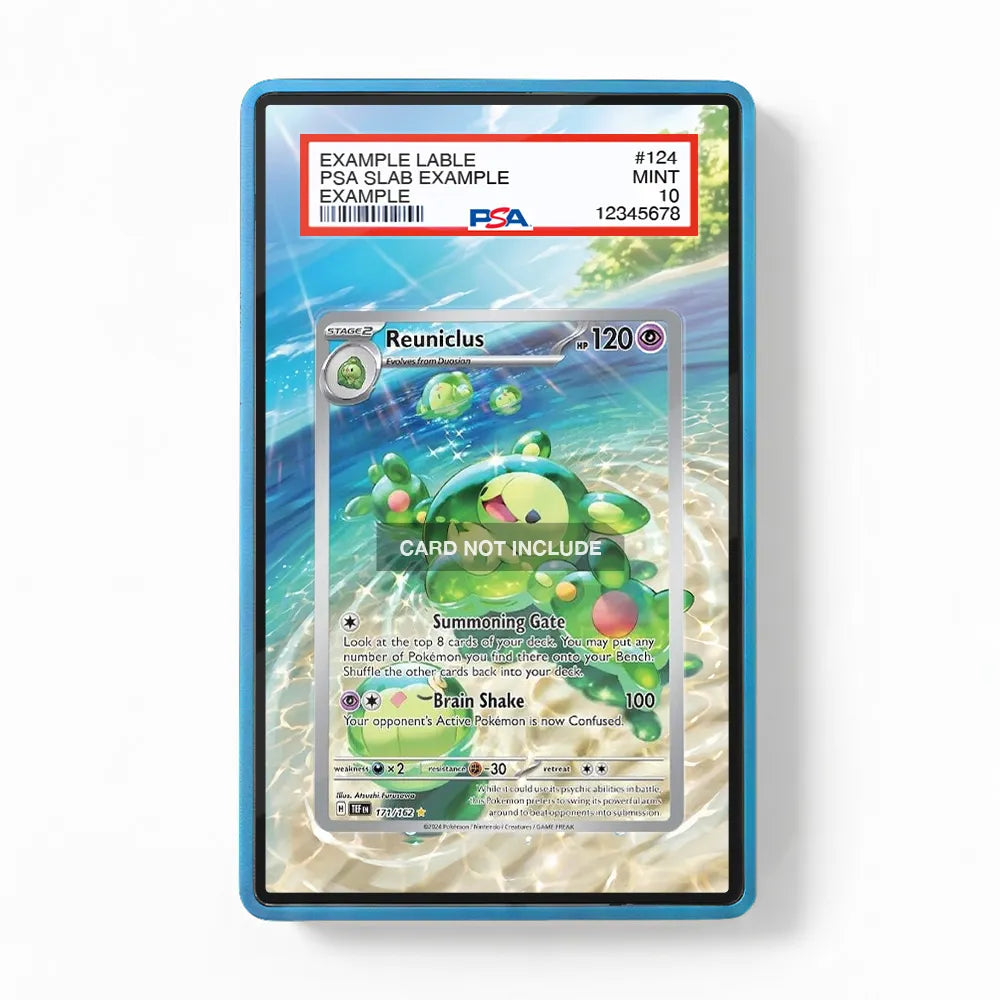 Reuniclus 171-TEF Illustration Rare Extended Art Display Cases - PSA Slab Case - Front View