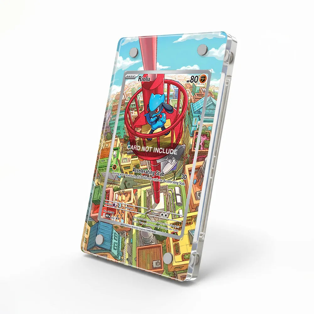 Riolu MEP 010 Promo Extended Art Display Cases - Magnetic Case - Side View