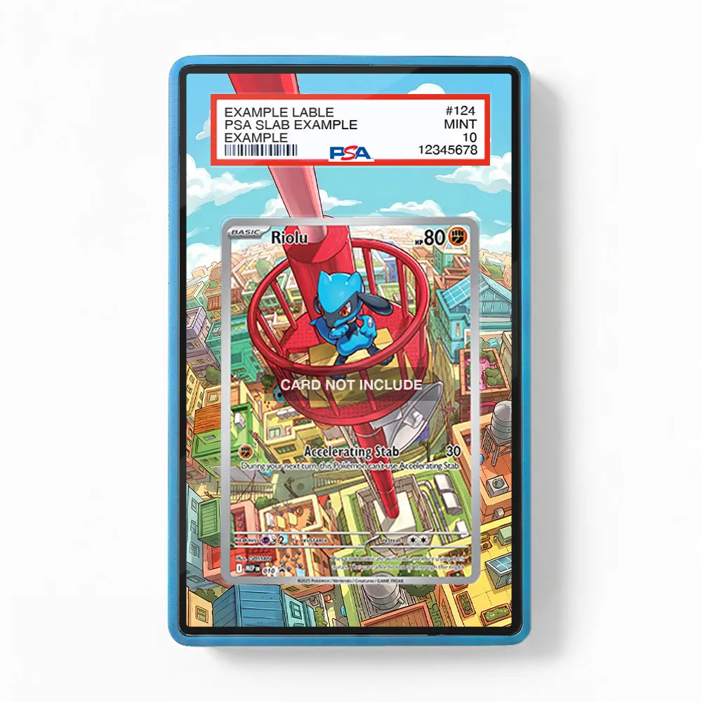 Riolu MEP 010 Promo Extended Art Display Cases - PSA Slab Case - Front View