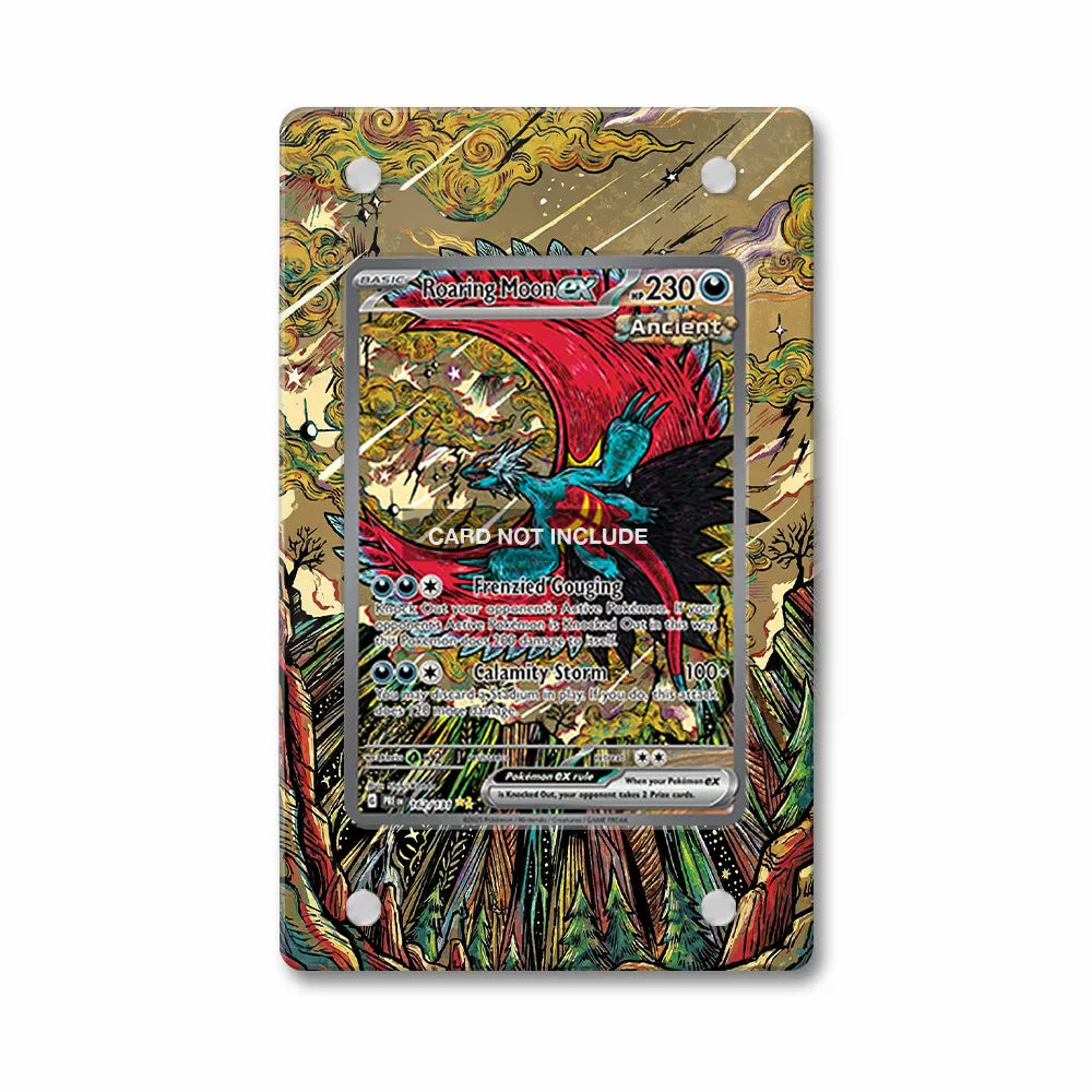 Roaring Moon ex 162-131 Prismatic Evolutions Extended Art Display Cases - Magnetic Case - Front View