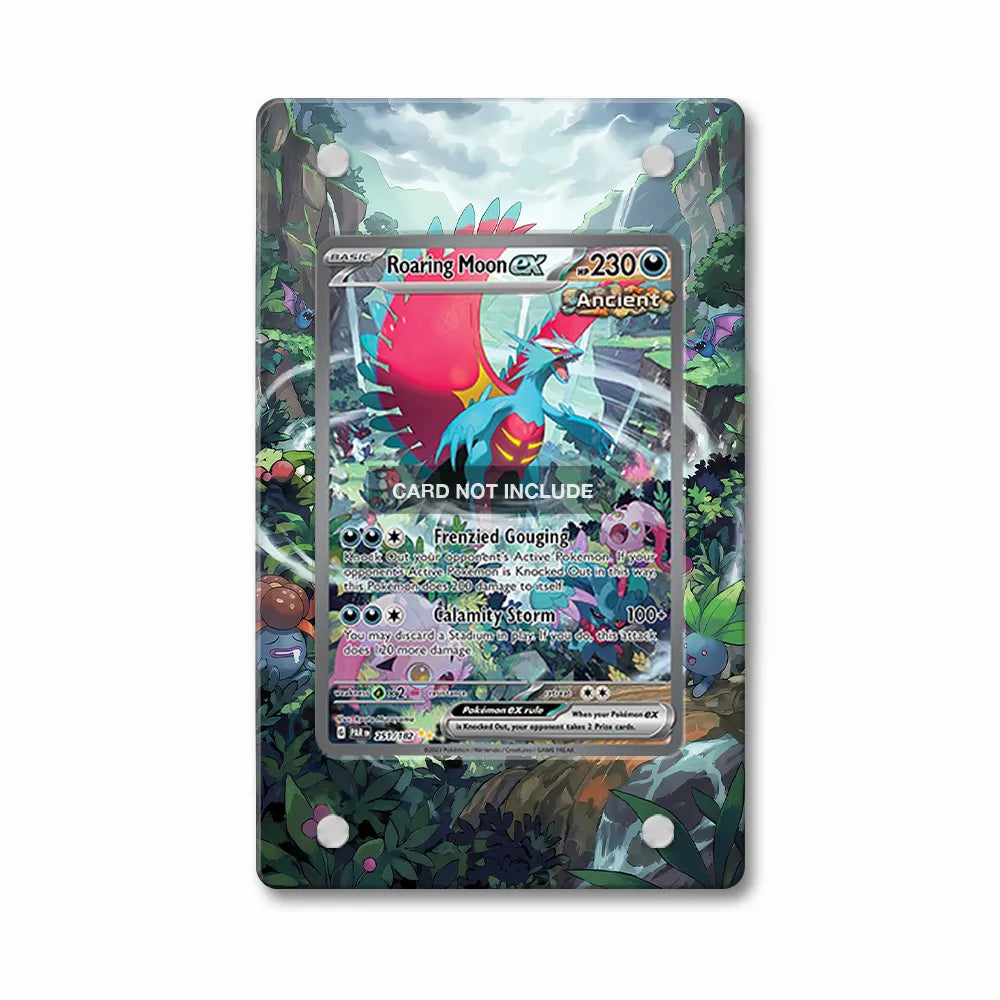 Roaring Moon ex 251-182 SIR SAR Paradox Rift Extended Art Display Cases - PSA Slab Case - Front View