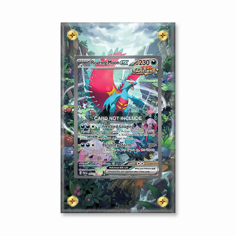 Roaring Moon ex 251-182 SIR SAR Paradox Rift Extended Art Display Cases - Screws Case - Front View