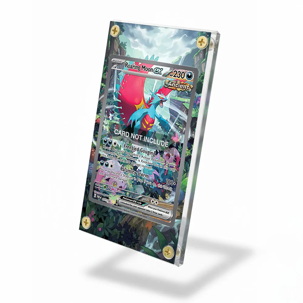 Roaring Moon ex 251-182 SIR SAR Paradox Rift Extended Art Display Cases - Screws Case - Side View