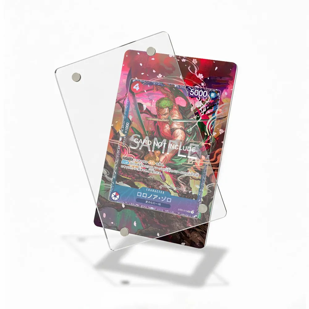 Roronoa Zoro 015 Official Event Prize Extended Art Display Cases - Magnetic Case - Detail View