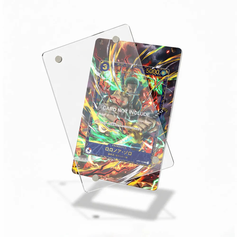 Roronoa Zoro 025 KO Extended Art Display Cases - Magnetic Case - Detail View