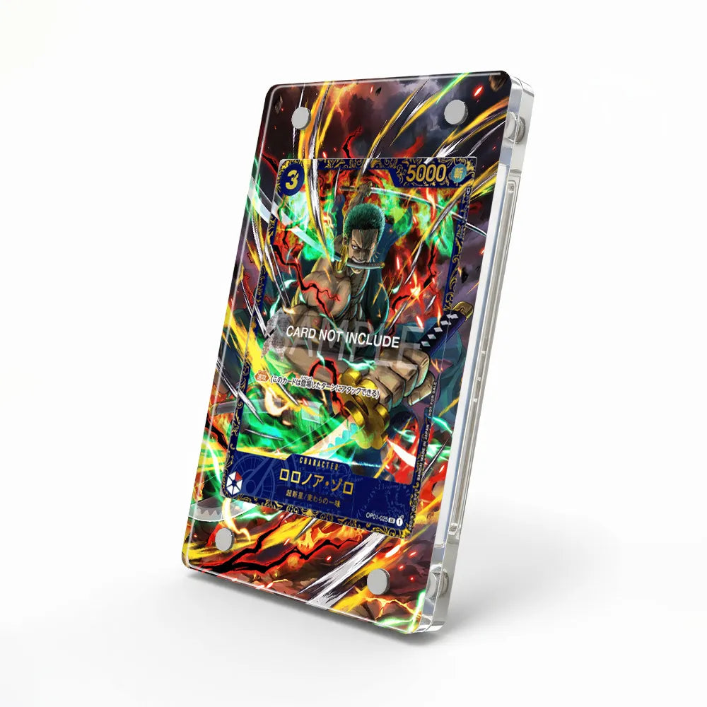 Roronoa Zoro 025 KO Extended Art Display Cases - Magnetic Case - Side View