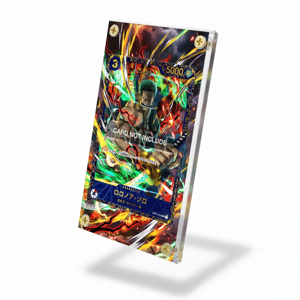 Roronoa Zoro 025 KO Extended Art Display Cases - Screws Case - Side View