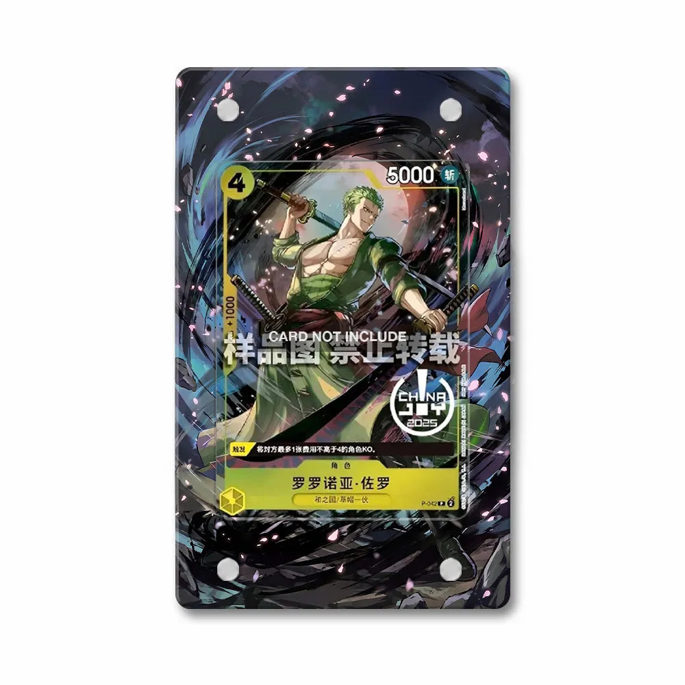 Roronoa Zoro 042 ChinaJoy 2025 Extended Art Display Cases - PSA Slab Case - Front View